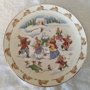 Royal Doulton Bunnykins Christmas Plate